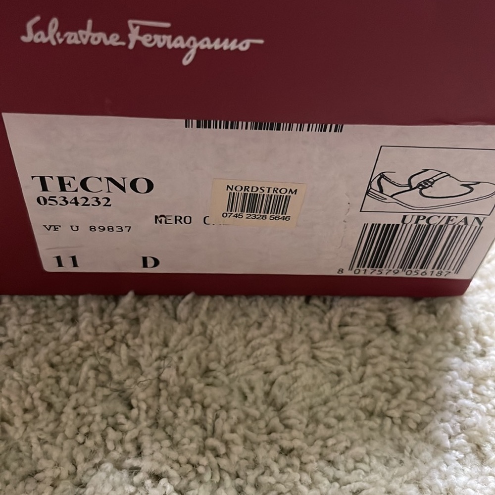 Black size 11 leather Salvatore Ferragamo loafers - Picture 4 of 5